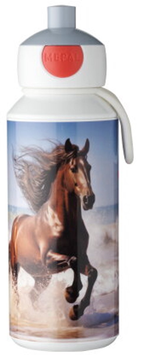 Mepal pop-up drinkfles Campus - 400 ml – Sluit goed af – Drinkbeker voor kinderen – Wild Horse
