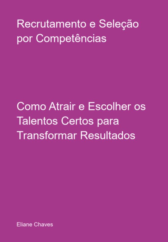 Recrutamento E Seleção Por Competências - cover
