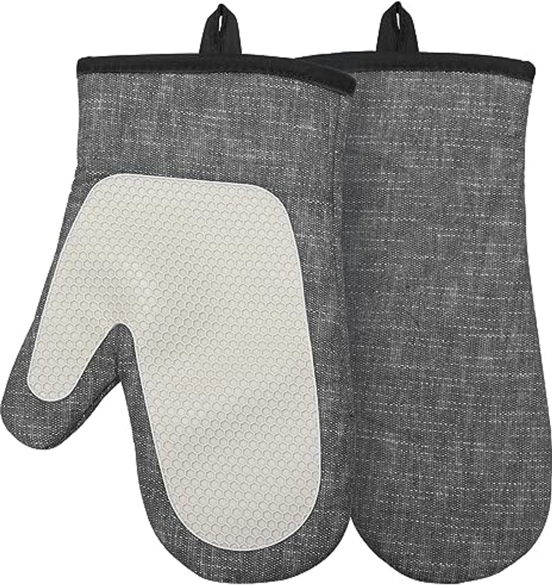 Hittebestendige Siliconen Oven Handschoenen met Katoen Voering en Antislip Grip voor Koken, Bakken en BBQ