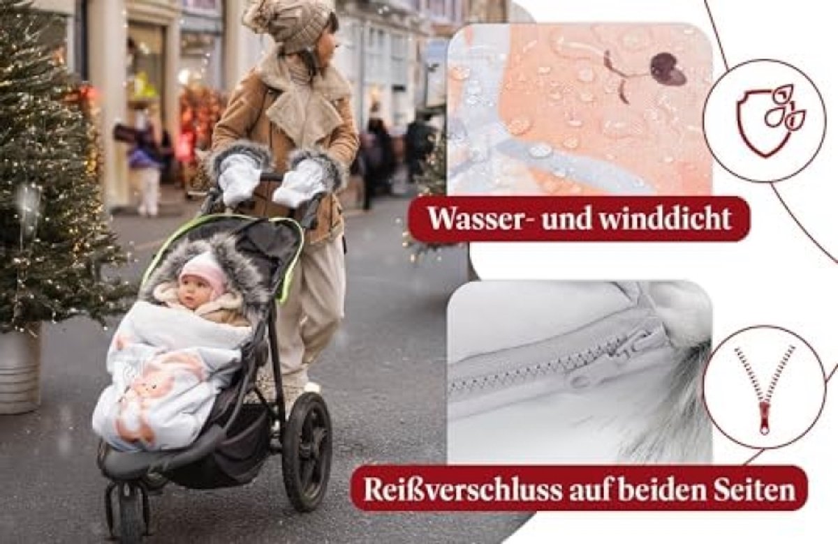 Bugaboo Performance winter voetenzak Dune taupe - NATUREL Bugaboo Performance winter voetenzak Dune taupe - NATUREL