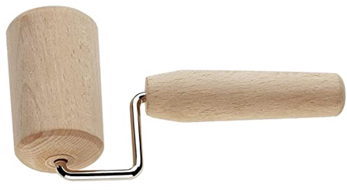 Houten Deegroller Mini 15.5 x 7.5 x 5 cm