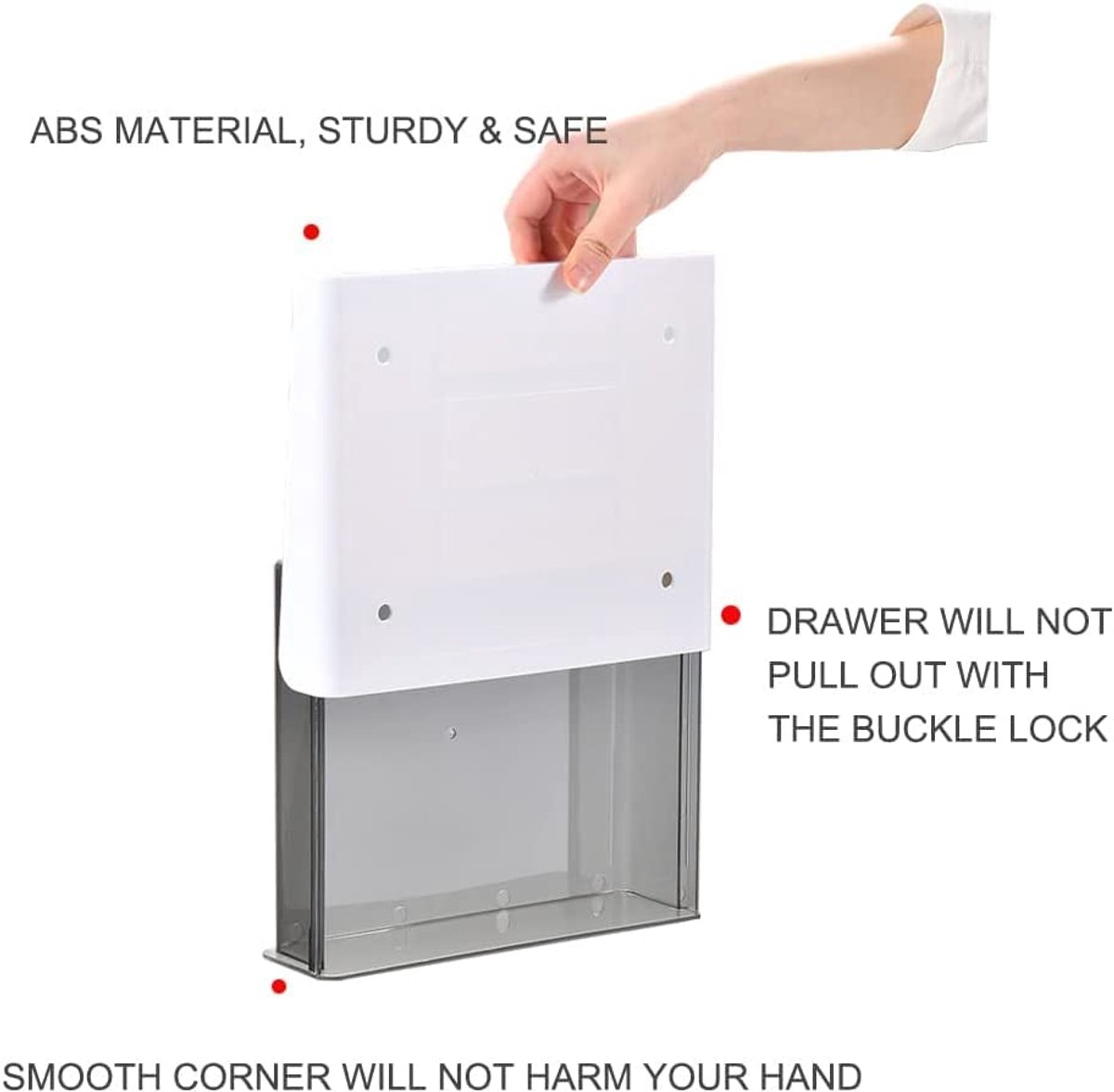 Onderbureau Lade Organizer – Zelfklevende Lade voor Bureau Tafel Opslag – 2 Stuks – Zwart