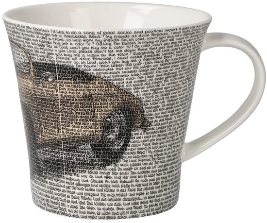 Goebel - Saxa | Koffie / Thee Mok Porsche 356 Orange | Beker - porselein - 350ml - 2 stuks
