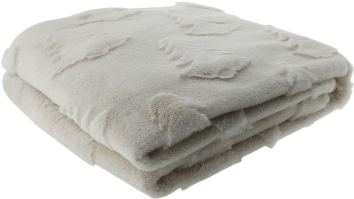 Home Society - Plaid Tree - Offwhite - 130 x 170 cm