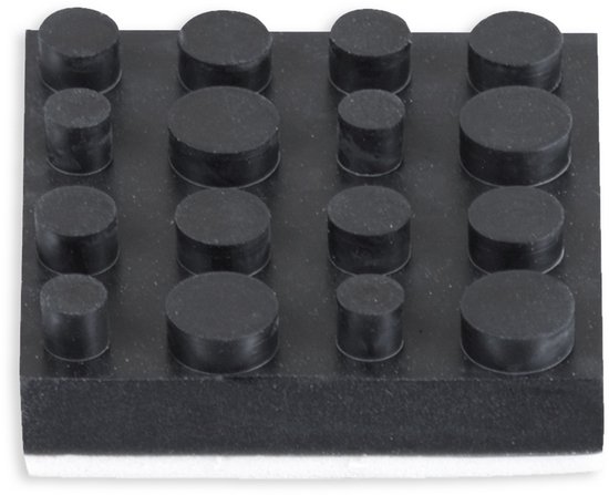 DYNAVOX Antivibe apparaatvoeten-set 4 stuks, rubber, 40x40 mm — afbeelding 3