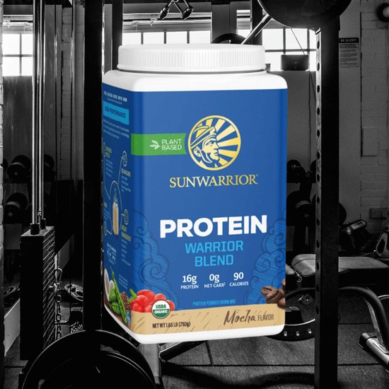 Sunwarrior Blend Proteine Mocha 750 gram — afbeelding 5