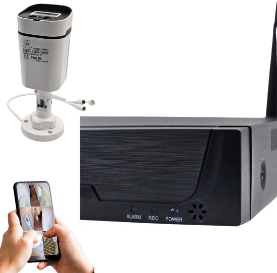 Royal Swiss® WiFi Beveiligingscamera Set 8CH - 5G Draadloos Camerasysteem met NVR Recorder - HD Nachtzicht & Bewegingsdetectie - Voor Binnen & Buiten - App voor Android/iOS - CE & RoHS van Merkloos — afbeelding 4