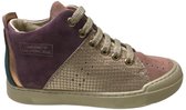 Naturino - Trajan High - Mt 27 - Veter / rits bumper lederen hoge sneakers - Rose / Lila