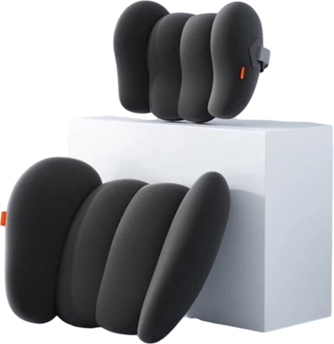 Gel Auto Hoofdsteun Nek Taille Kussen Verkoeling Gel Lumbale Kussen Ademend Comfortabele Katoen Ergonomisch Ontwerp Ondersteuning Lendenkussen