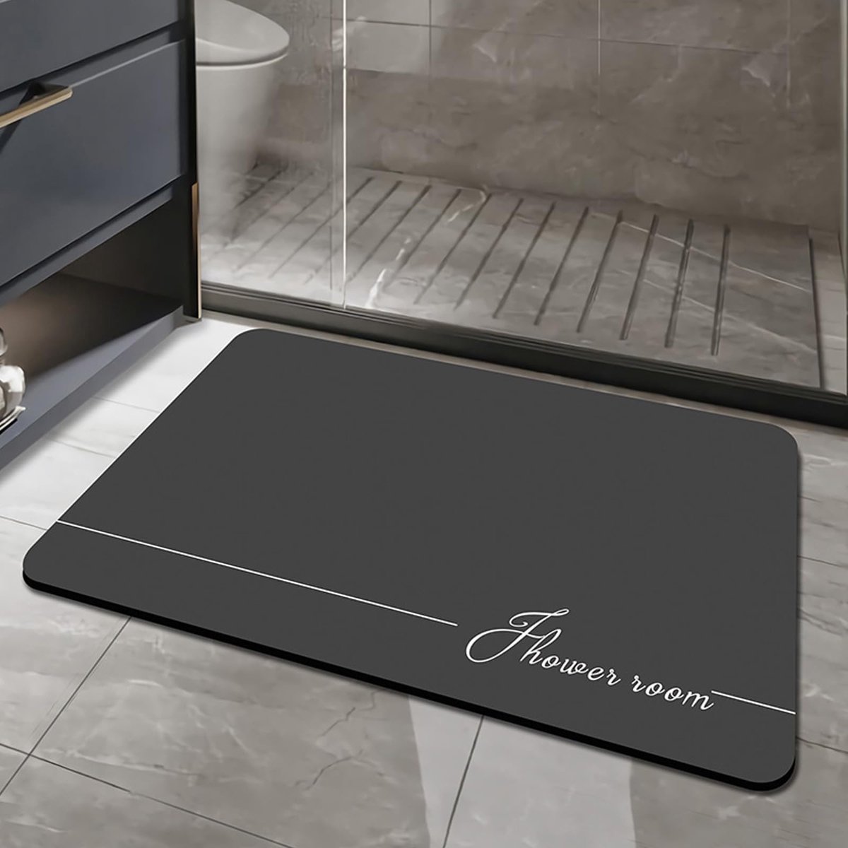 Azomor® Absorberende en sneldrogende badmat voor badkamer en keuken