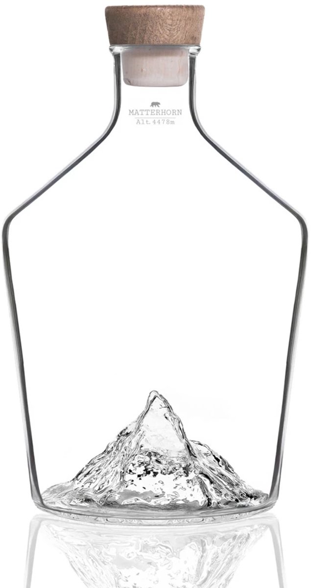 Alaskan Maker Topographic karaf met stop Matterhorn / Cervin