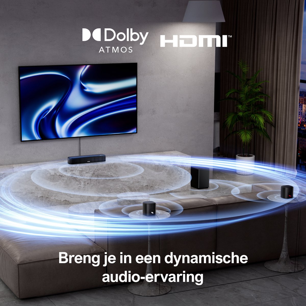 Ultimea Aura A50 Pro Soundbar 5.1-kanaals Dolby Atmos met Subwoofer - afbeelding 3