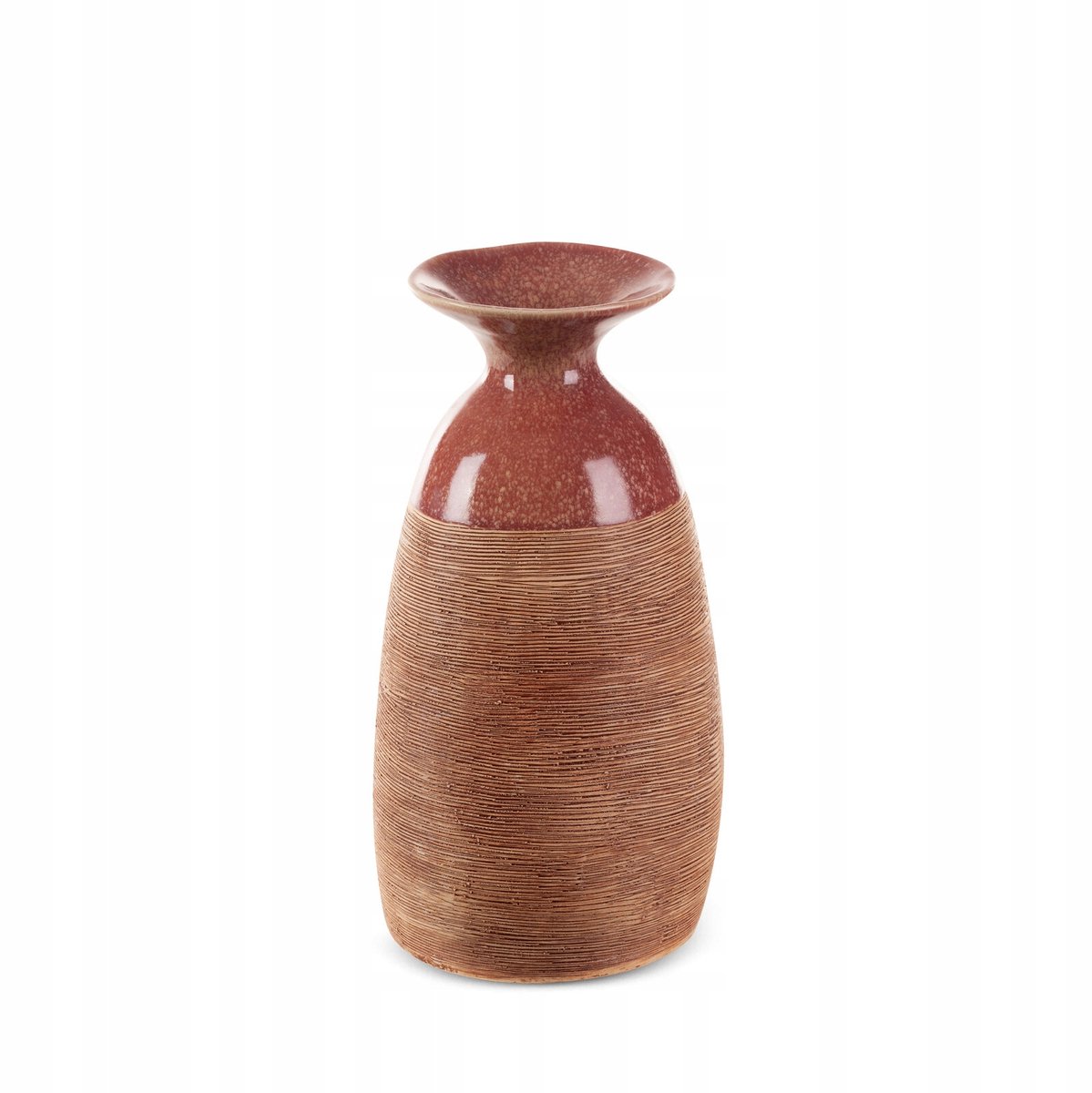 Decoratieve Vaas Elda 17x16x31 cm - Rood Keramiek