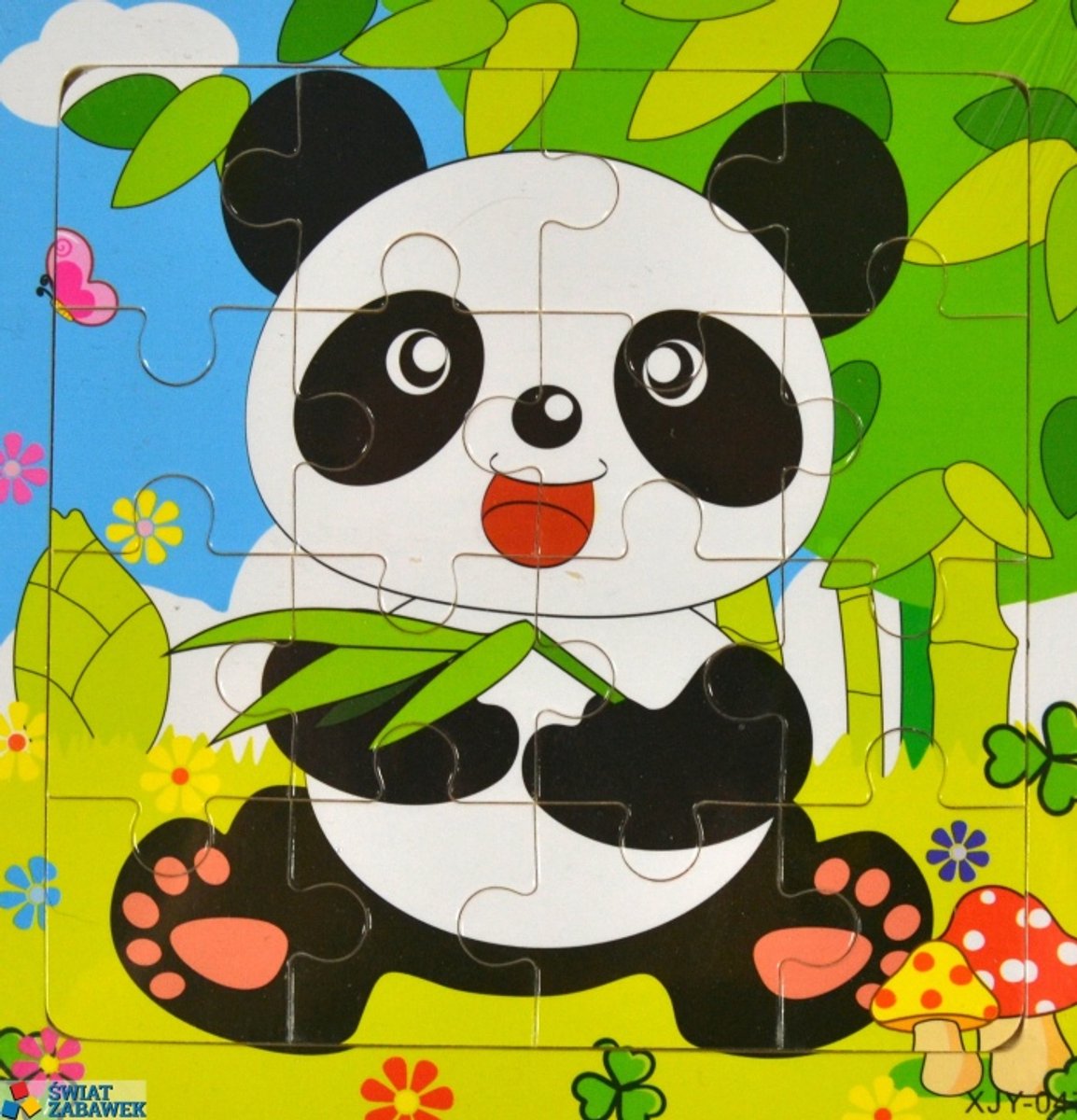 Educatieve Houten Puzzel 16 Stukjes - Beer - Leuke Kinderspel