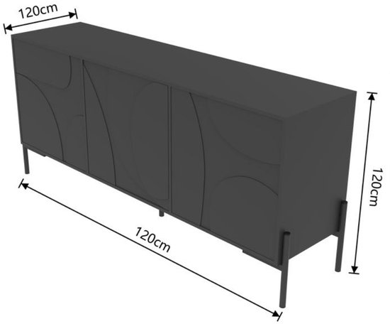 Tv-meubel Helsinki – 160 cm – 2-drs. € 829,- ⋆ Eleonora ⋆ Löwik Meubelen