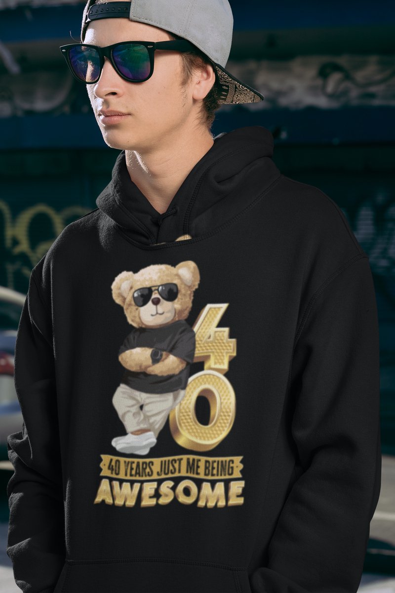 40 Jaar Verjaardag cadeau Hoodie - Zwart Hoodie Mannen - Maat XL - Verjaardag Cadeau Mannen - Limited Edition