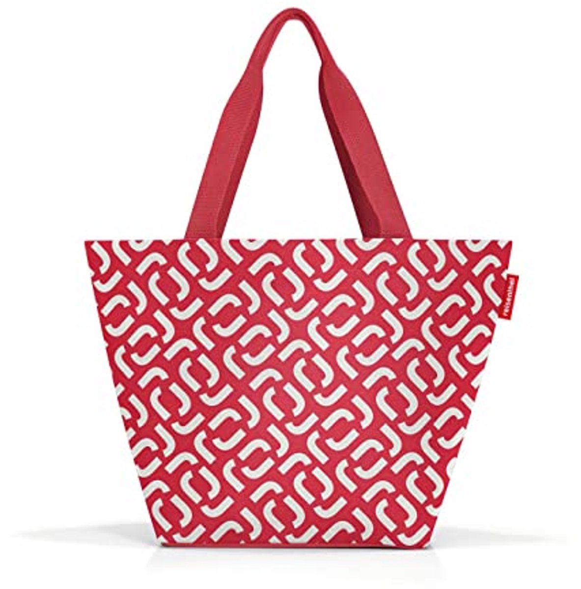 Ruime boodschappentas en handtas van waterafstotend materiaal - Signature Red