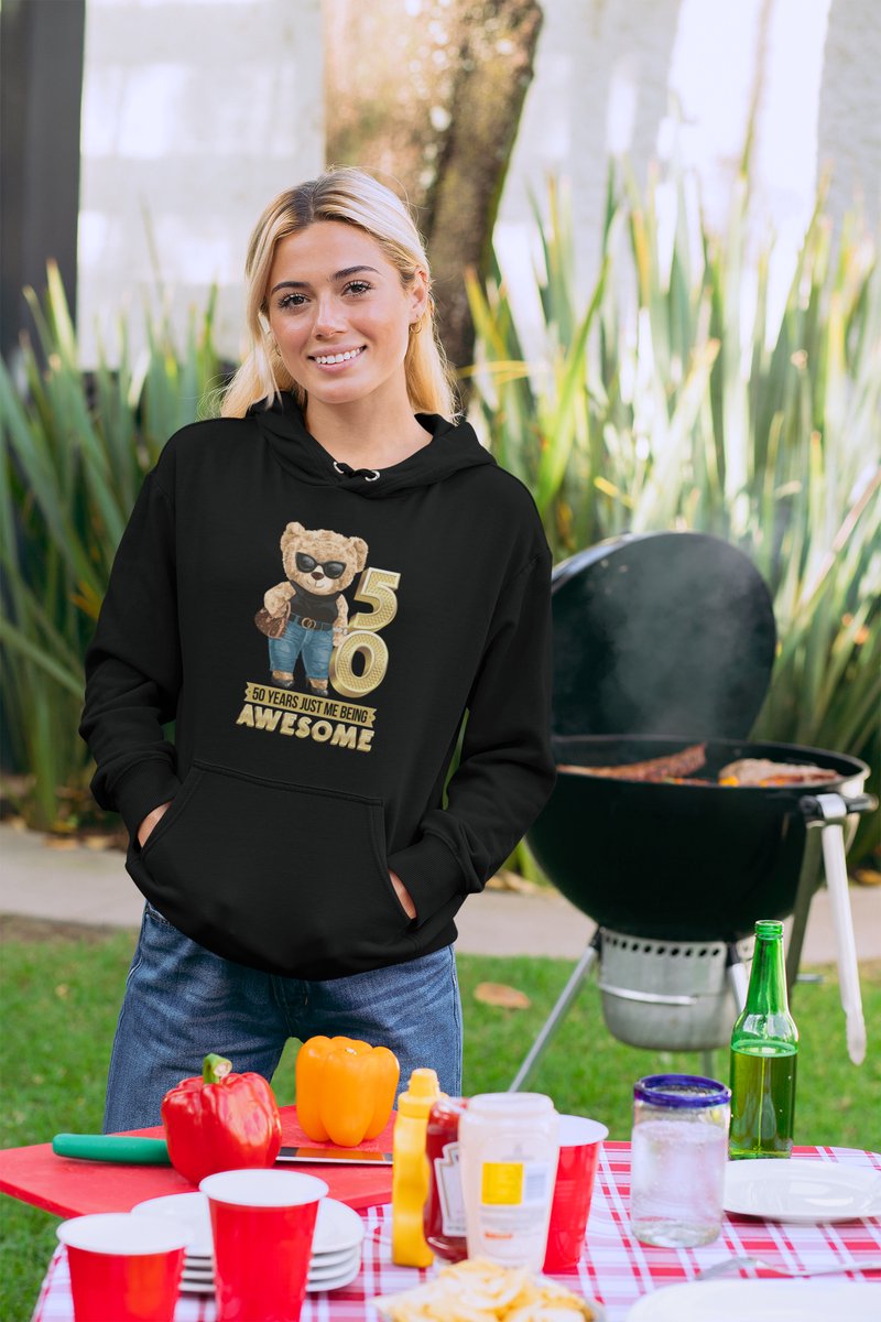 50 Jaar Verjaardag cadeau Hoodie - Zwart Hoodie Vrouwen - Maat L - Verjaardag Cadeau Vrouwen - Limited Edition