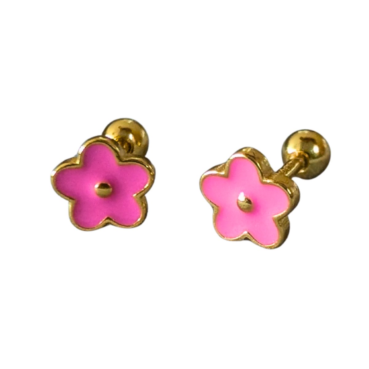 Oorbellen Flower - schroef sluiting - 925 Zilver