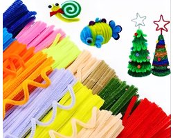 Pijpragers 100 stuks – Creatief knutselmateriaal – Verschillende kleuren – Flexibel, zacht en herbruikbaar – Knutselen voor kinderen & volwassenen. DIY, Creatief.