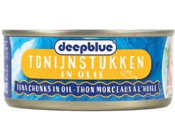 Tonijn in olie 185 gram (Deepblue)