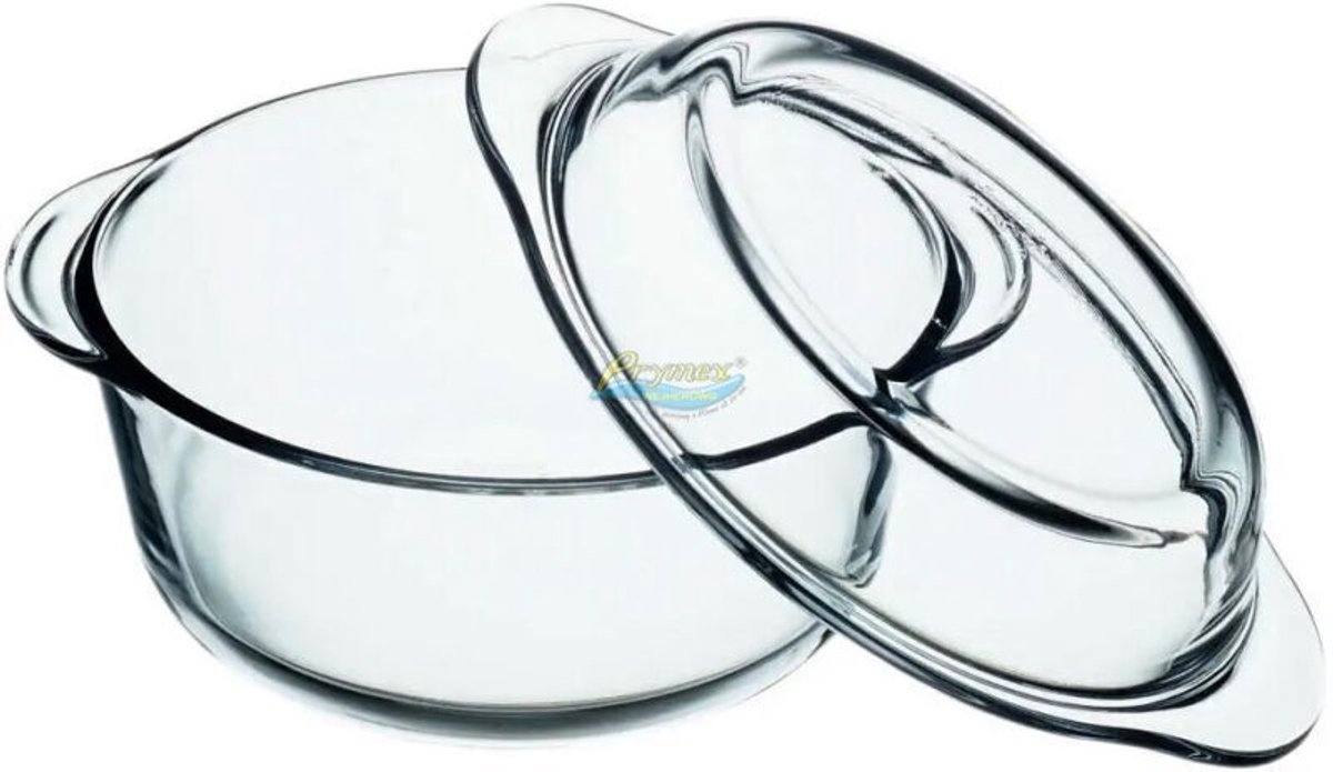 Ambition Ovenschaal Rond met Deksel - 4L Glas
