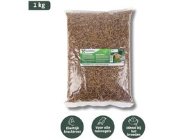 Famiflora gedroogde meelwormen 1 kg = ± 6L in zak - voor tuinvogels - Hoogwaardige eiwitten stimuleren gezondheid en vitaliteit van vogels