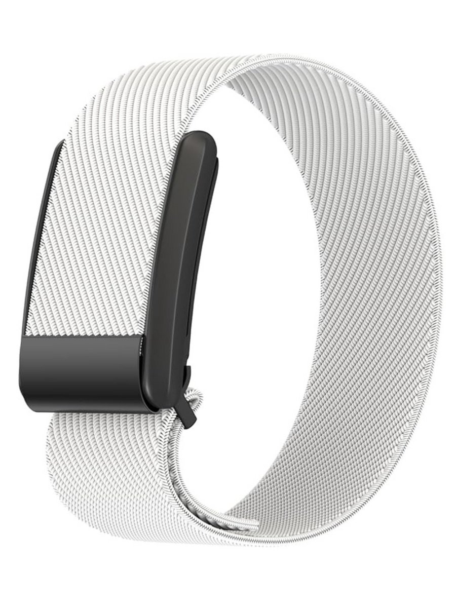 MMM® Whoop Band - Fitness Band - Fitness Accessoires - Horlogeband voor WHOOP 4.0 - Ademende en Verstelbare Nylon Sportband - Wit- 18 cm x 6 cm x 2 cm