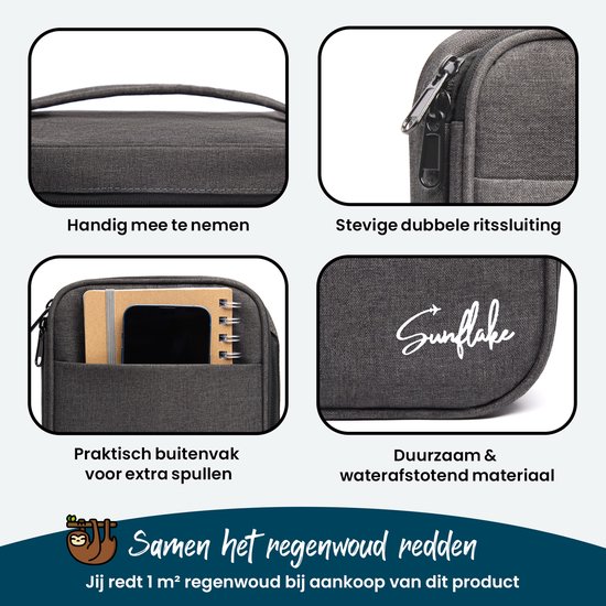 Électronique et accessoires Travel Case Deluxe - Sac Organisateur de Câble - Sac Médecine & Diabète - Sunflake - Sinterklaas & Noël Gift for Adultes - Gadget Men - Zwart