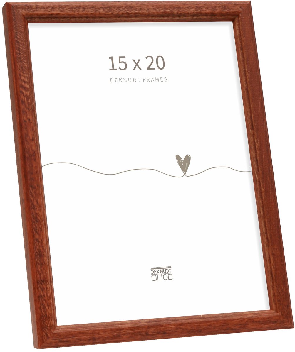 Deknudt Frames fotolijst S236H3 - bruin - hout - foto: 15x20 cm donkerbruin