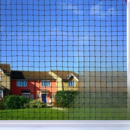 OAK Telescoopstang Kattennet 150-300 Cm - Rood Kattennet Voor Balkon Zonder Boren