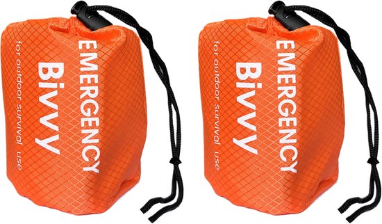 EEEKit Sac de couchage d'urgence, lot de 2 sacs de bivouac de survie