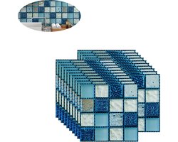 plaktegels-tegelsticker-Tegelstickers- tegelstickers keuken-tegelstickers badkamer-tegel stickers-tegelstickers 10x10 cm-Waterdicht & Hittebestendig-Zelfklevende Tegels Keuken & Badkamer- Keuken-20 stuks