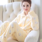Cocodream dames onesie fleece Schaduwstreep rabbit roze