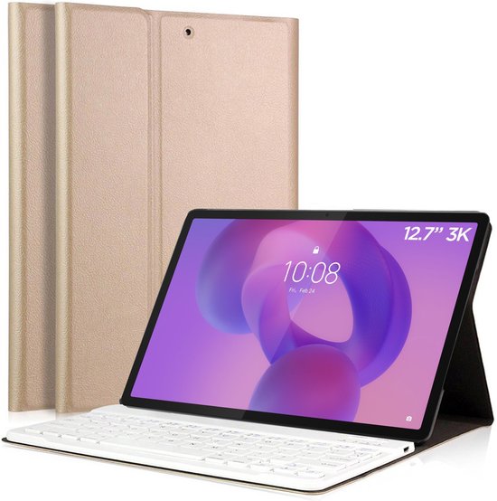 Étui clavier pour Lenovo Idea Tab Pro 12.7 - Étui clavier Goud