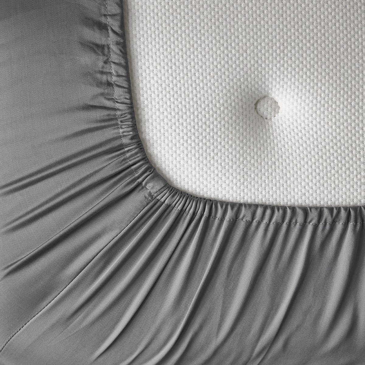 KOALA HUG Hoeslaken 100% Tencel lyocell satijn, leisteen grijs 160x210x30 – Temperatuurregulerend | Ventilerend & Absorberend | Anti-allergie & Hypoallergeen | Frisruikend | Zacht voor huid & haar | 100% Plantaardig | Plasticvrij
