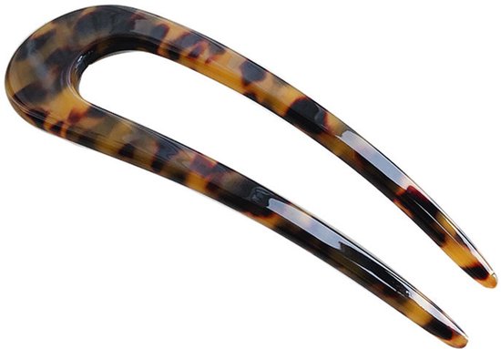 U-vormige haarvork in schildpadprint.
