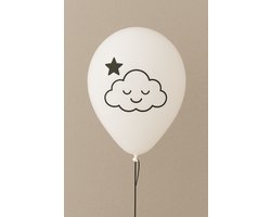 Ballon - Wolkje met Ster - Baby - Kind - Uitvaart - Het herdenken van een sterfdag - Afscheid & Troost- AF-SVB710