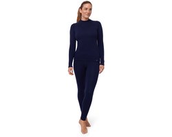 DANISH ENDURANCE Merino Thermoset - Extreme Kou - voor Vrouwen - Donker marineblauw - Maat M