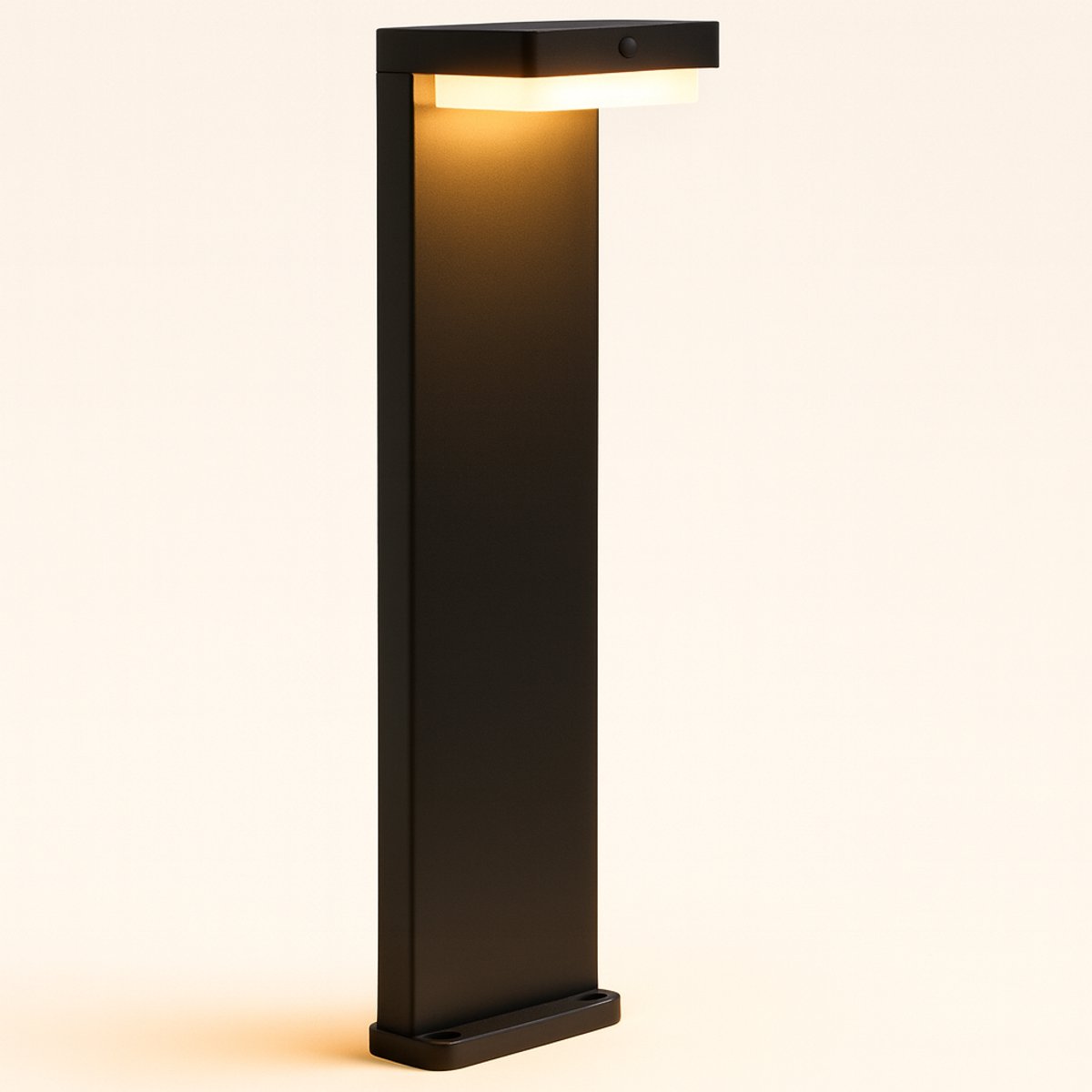 ZOLUNA Tuinverlichting op zonne energie BRAM - Bewegingssensor - USB Oplaadbaar - 24 Branduren - 400 Lumen - Warm Wit - 52 CM