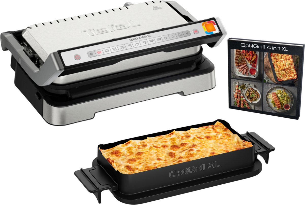 Tefal OptiGrill 4in1 XL GC784D - Contactgrill - 2200W
