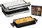 Tefal OptiGrill 4in1 XL GC784D - Intelligente Contactgrill - Grill, Tafel barbecue, Oven en Complete Maaltijd - 12 Automatische Programma's - Groot Grilloppervlak - 2200W - RVS