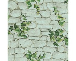 Steen & Baksteen behang wit 7519-2 | Online behang winkel