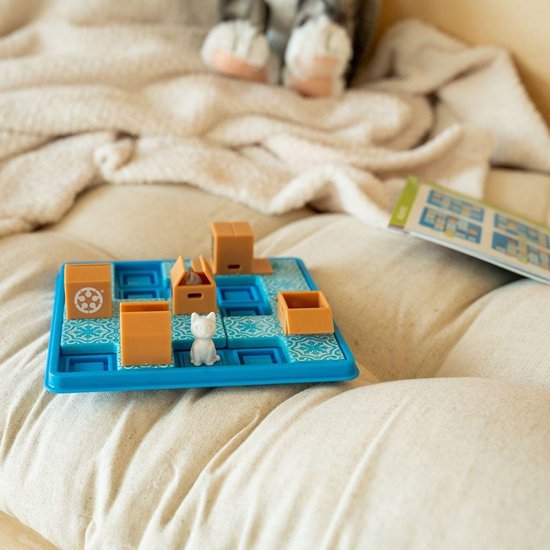 SmartGames - Cats & Boxes - 60 opdrachten - Denkspel voor één speler - Katten - compact