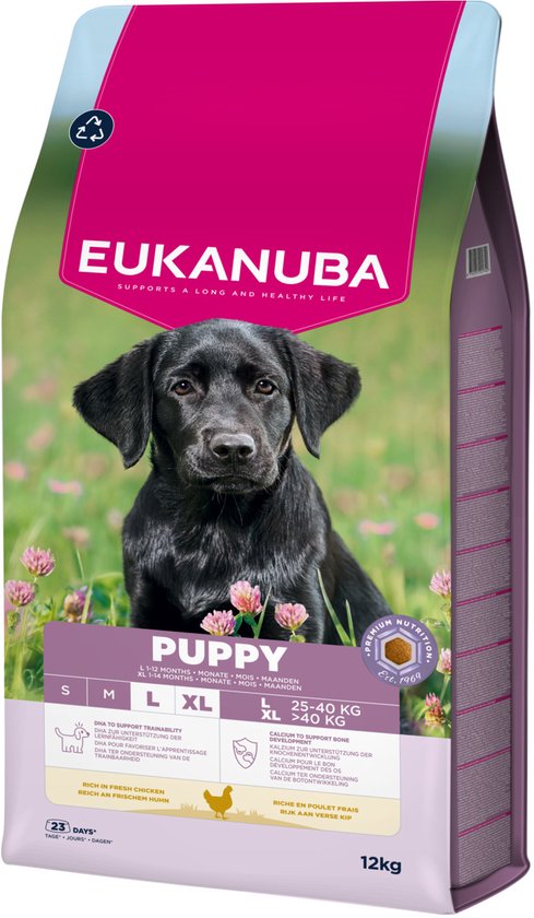 Eukanuba Puppy Large Breed - Hondenbrokken - Kip 12 kg