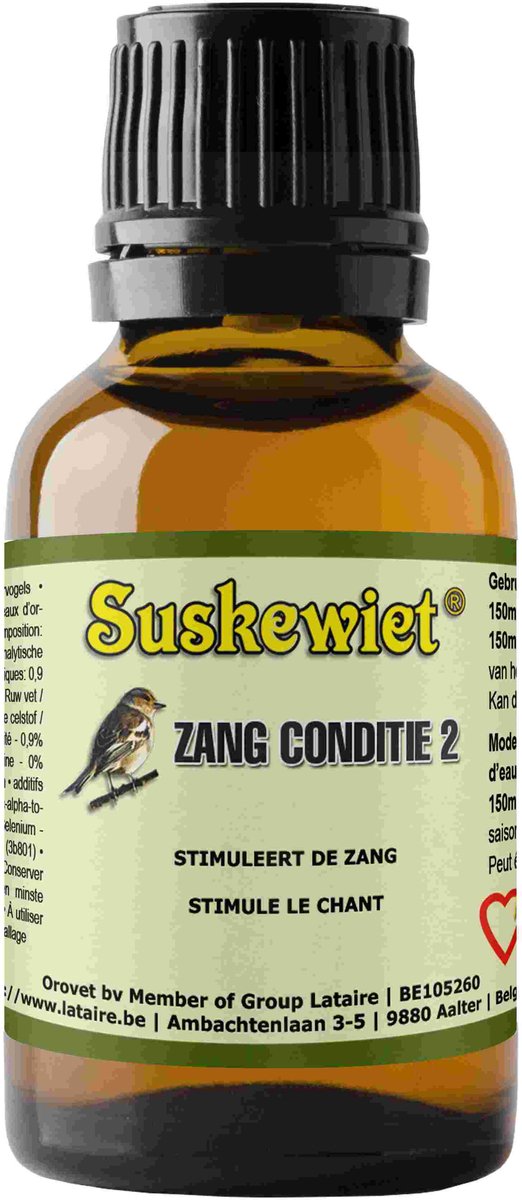 Suskewiet Zang Conditie 2 - 50ml - zangvitaminen voor vogels