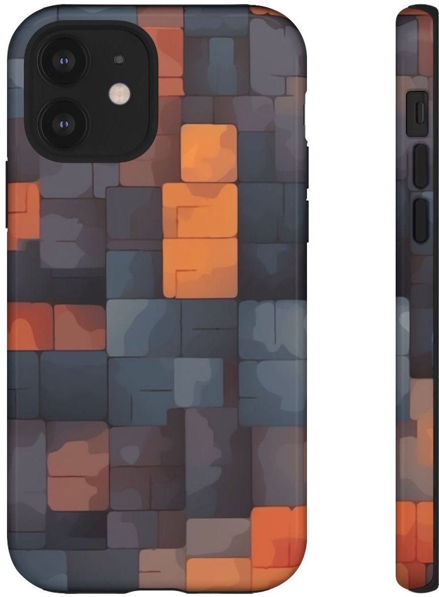 Gestileerd Baksteenpatroon – Telefoonhoesje Geschikt voor iPhone 12