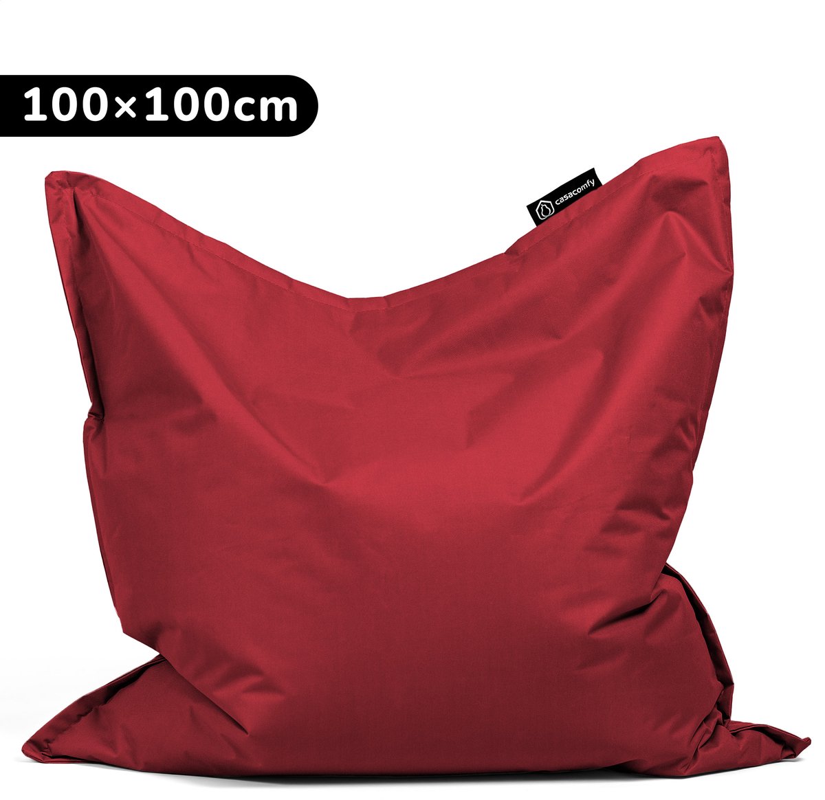 Casacomfy - Original Zitzak - Zitkussen - 100x100 - Rood - Binnen & Buiten