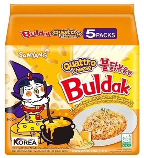 Samyang Buldak Quatro Cheese noodles 5 pack
