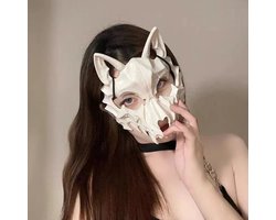 Masker half gezicht masker party dress props accessoires cos dress party face masker, 1 stuk, stijl 1 wit